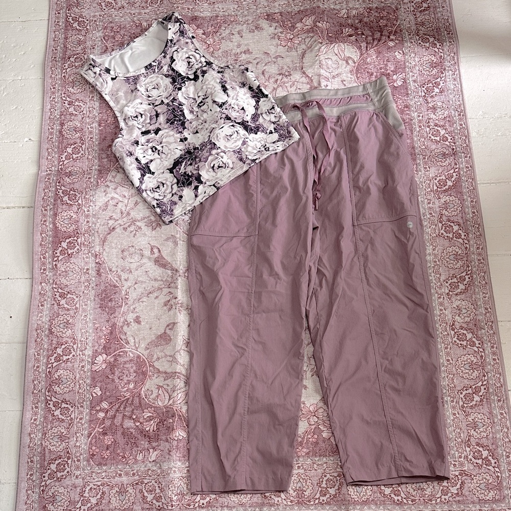 Avia Women’s Workout/Lounge Set, Purple, Medium